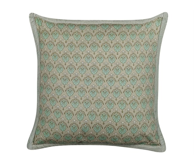 Beliani Almofada decorativa PICTUS Verde