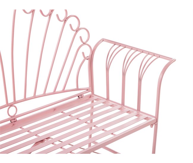 Beliani Conjunto bistrô CAVINIA Rosa