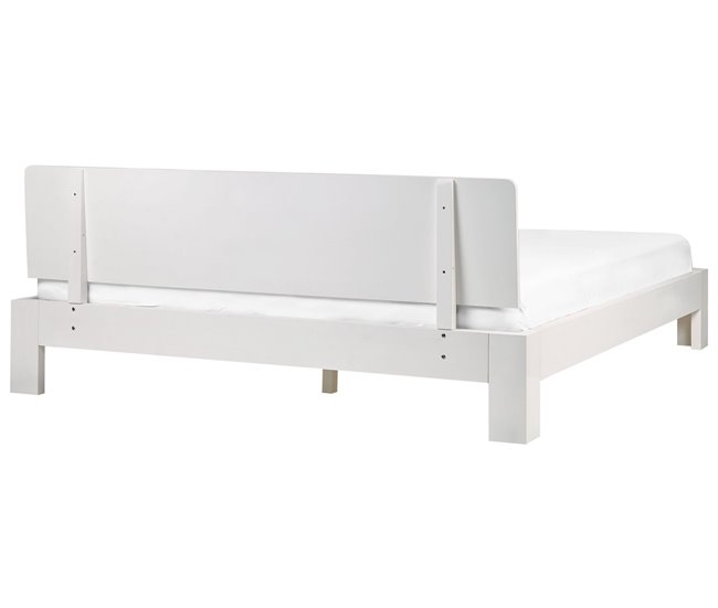Beliani Cama Pinho ROYAN 189x210 Branco