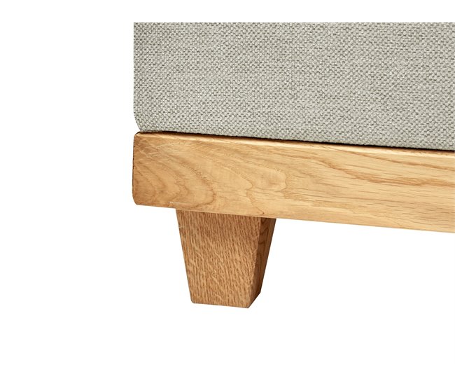 Beliani Cama continental Poliéster DYNASTY 180x217 Cinza Claro