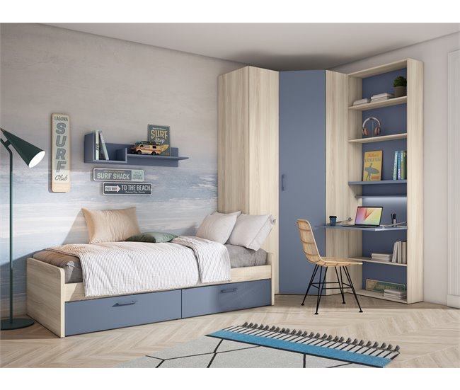 Conjunto de cama OCEAN cor azul Azul