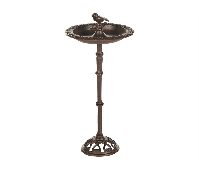 Beliani Fuente de bano para pájaros SWALLOW Castanho