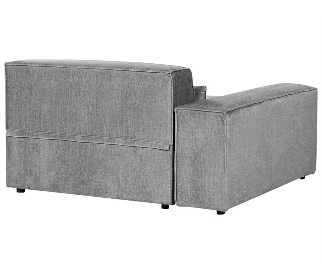Sofá modular 2 lugares com repousa-pés HELLNAR Cinza