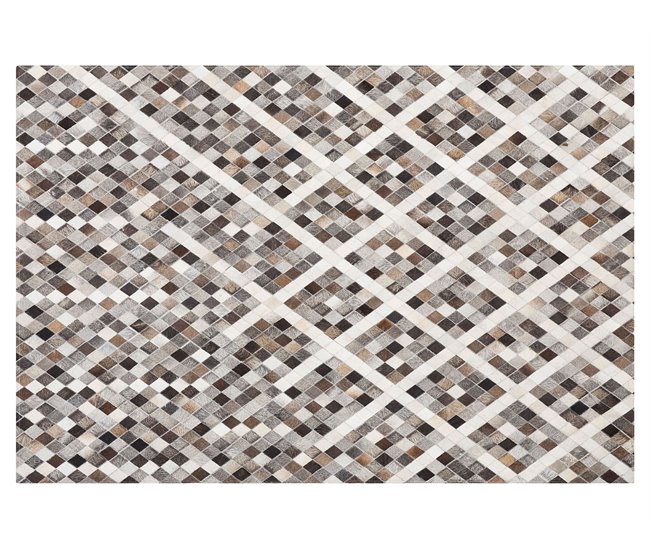 Beliani Pelos curtos AKDERE 140x200 Cinza Escuro