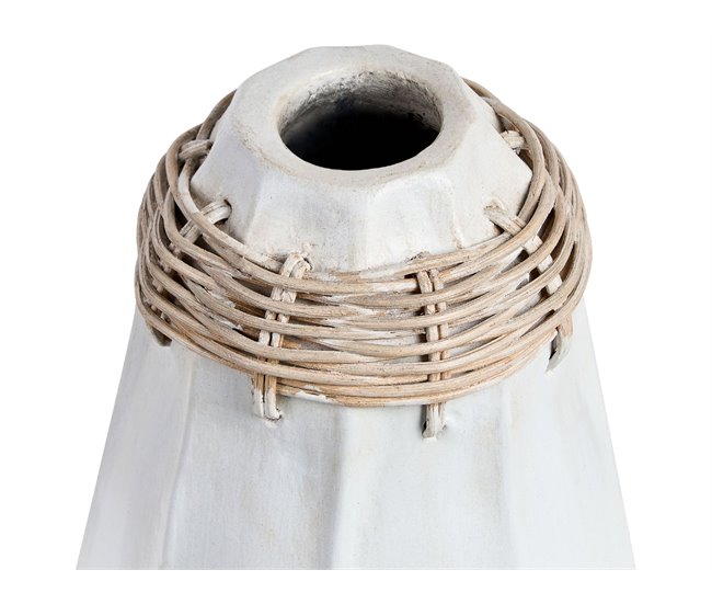 Beliani Jarro decorativo KAMPAR Branco