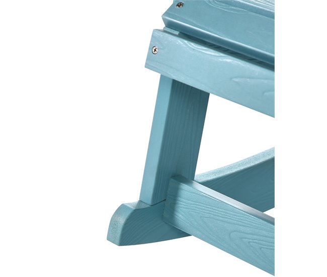 Beliani Cadeira de baloiço ADIRONDACK Azul Claro