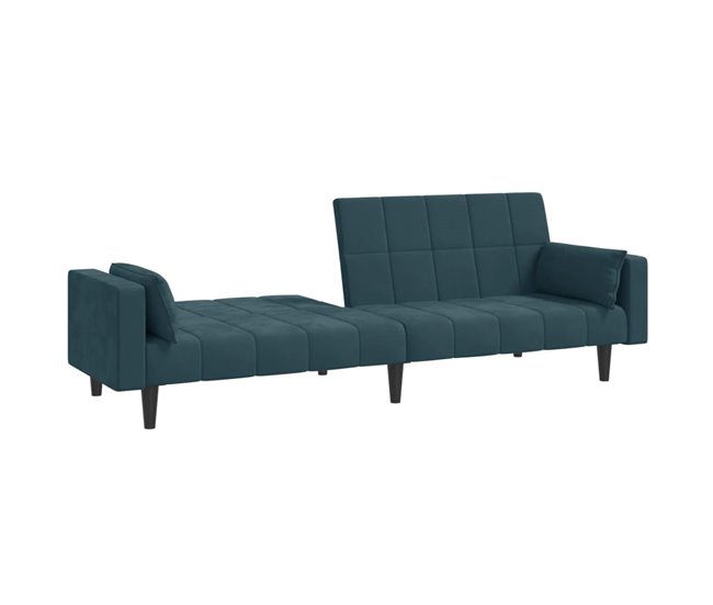 Sofá-cama, Sofá conversível 2 lugares Azul