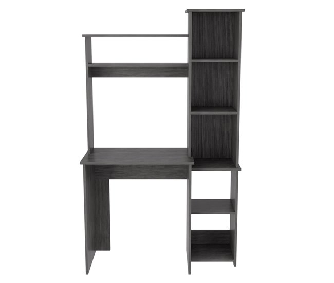 Mesa de secretária de Versalhes, com prateleiras 98x45 Cinza