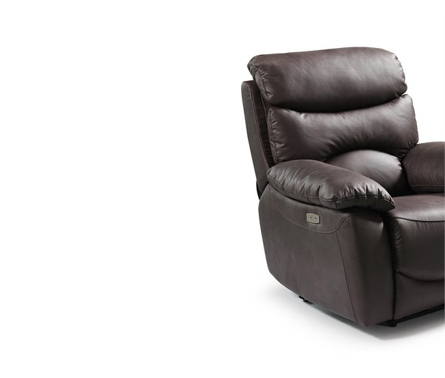 Poltrona relax elétrica microfibra ESPRIT Chocolate