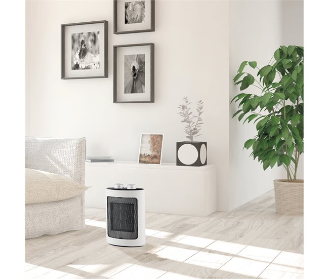 Aquecedor de cerâmica BP1001 Branco/ Preto