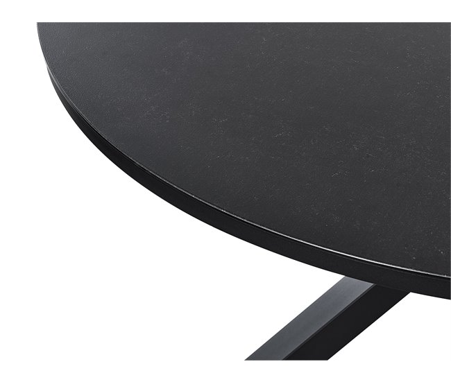 Beliani Conjunto de refeição MALETTO/GROSSETO Preto