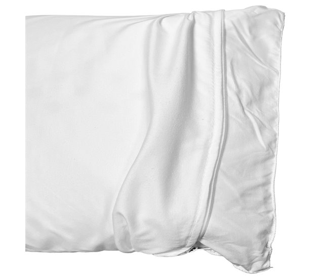 Almofada de espuma viscoelástica Moshy de altura média 150x35 Branco
