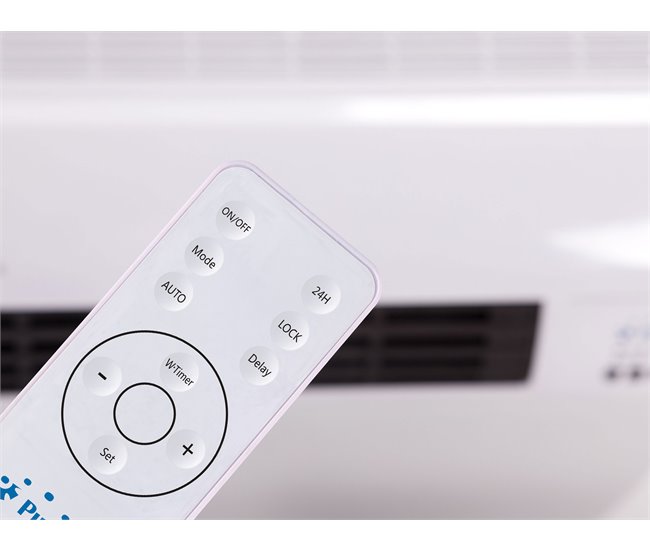Aquecedor Split Cerâmico 1000W / 2000W com controlo remoto Branco