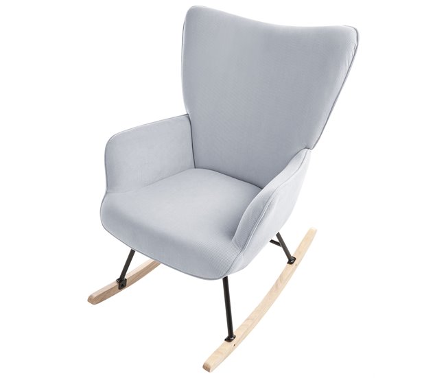 Beliani Poltrona de Baloiço ARSET Azul Claro