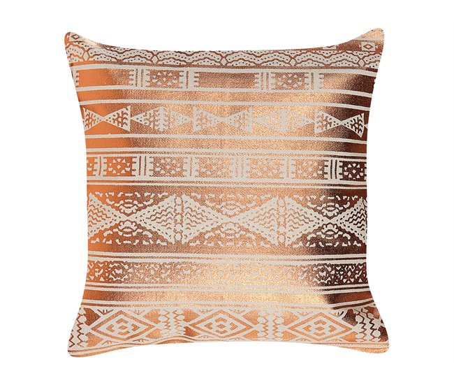 Beliani Almofada decorativa OUJDA 50x50 Bege