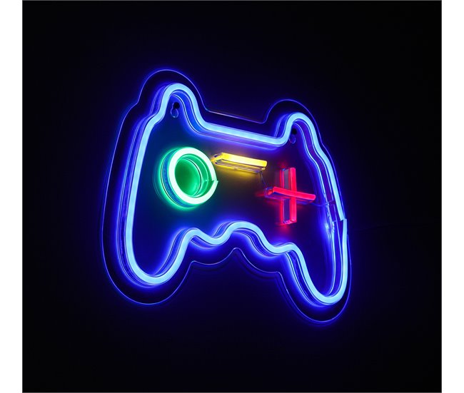 Aplique CONTROLLER NEON L led RGB 5W 22cm marca CONFORAMA Preto