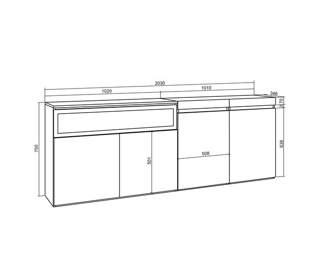 Aparadores para sala Branco