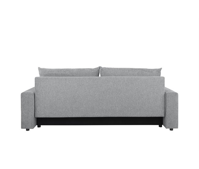 Sofá-cama PIA 3 lugares com arca cinzento Cinza