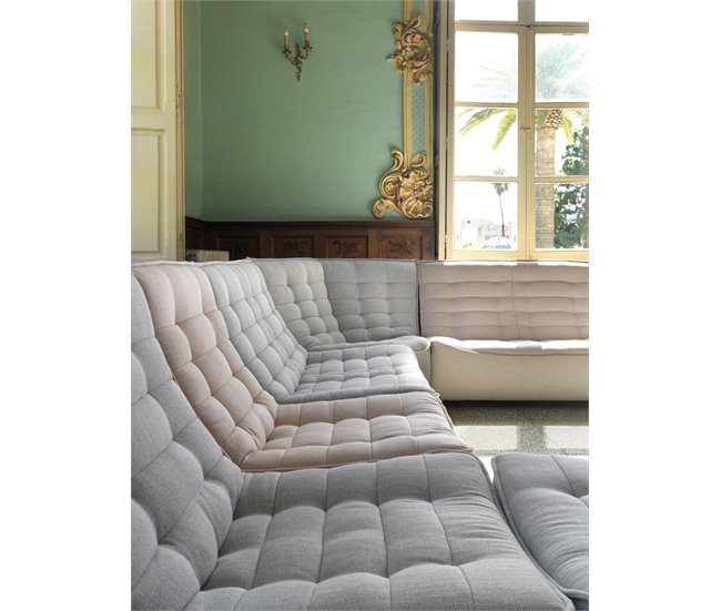 Poltrona Modulo estofada Cinza