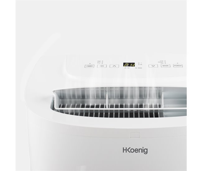 Ar condicionado portátil reversível Kol7812 H.koenig Branco/cinza