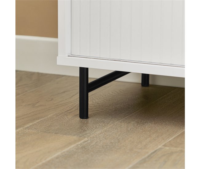 Aparador de entrada com 2 portas de correr FSB62-W SoBuy Branco