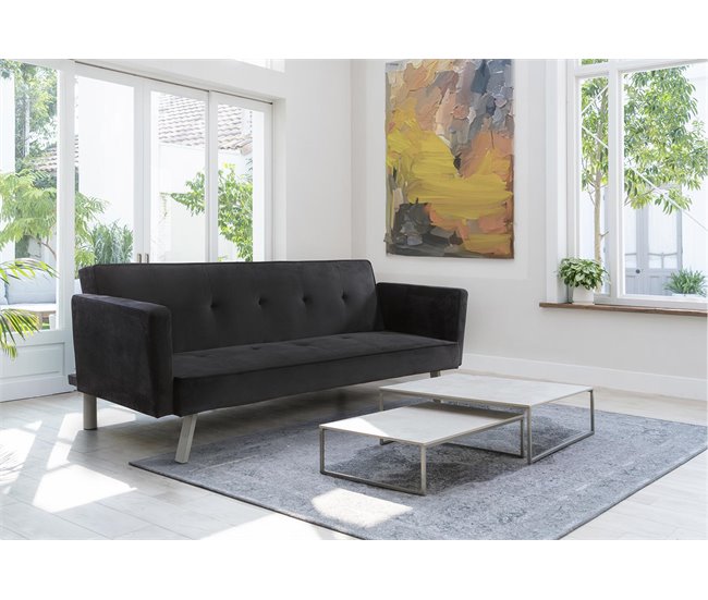 Sofá-cama Aveli Cinza Escuro