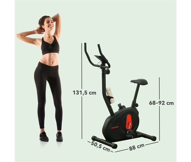 Bicicleta Estática Aço e ABS SPORTNOW Preto