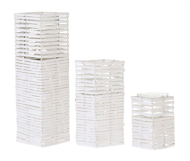 Beliani Candelabro MAROLA Branco