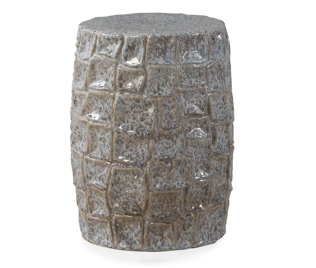 Banquinho de cerâmica Cinza