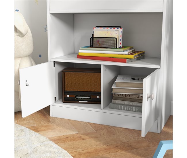 Estante para Brinquedos MDF ZONEKIZ Branco