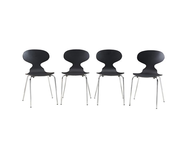 Conjunto de 4 cadeiras de jantar kil [en.casa]