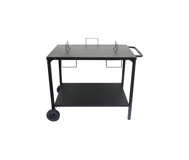 Chapa elétrica NIKOLA 1 queimador com mesa, aço esmaltado, Preto
