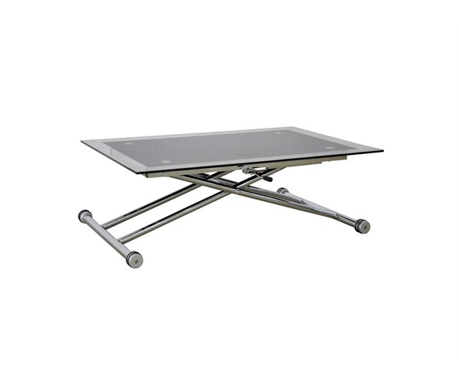 Mesa de centro elevável GLOSS preto Preto