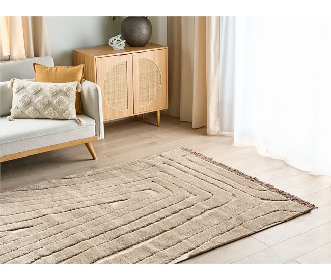 Beliani Entrelaçado SAZOO 160x230 Bege