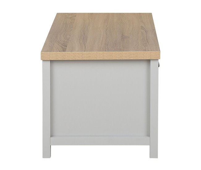 Beliani Mesa de centro CONCAN 55x99 Cinza Claro