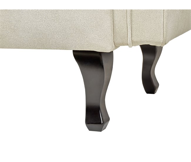 Beliani Chaise longue versão à direita Veludo LATTES Bege