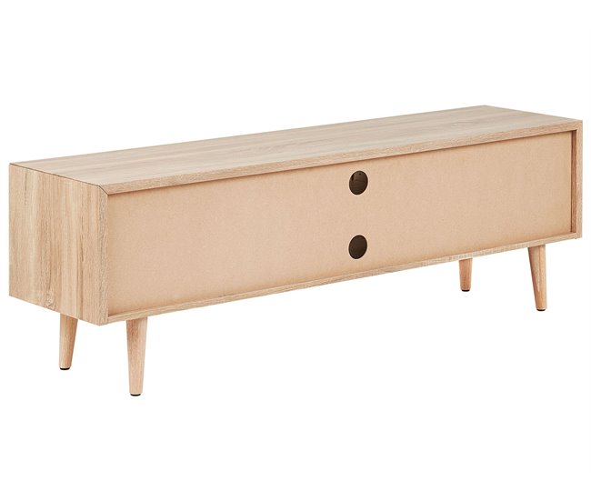 Beliani Mesa de TV FRANKLIN 150 Castanho