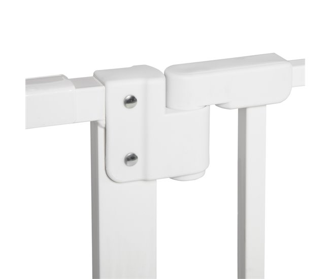 Barreira de Segurança Extensível Metal e Plástico PawHut Branco