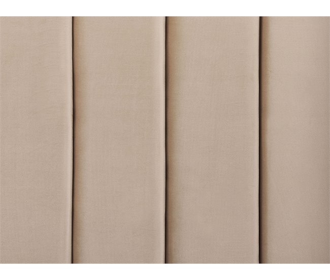 Beliani Cama de água Veludo NOYERS 190x247 Bege