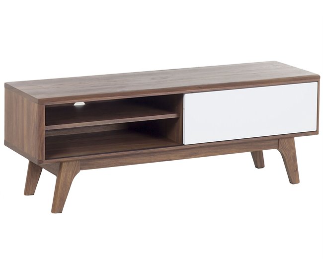 Beliani Mesa de TV BUFFALO 117 Castanho