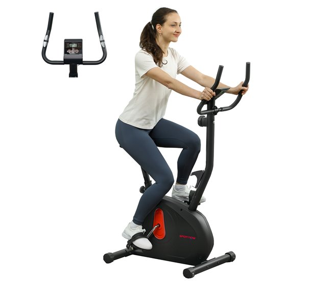 Bicicleta Estática Aço e ABS SPORTNOW Preto