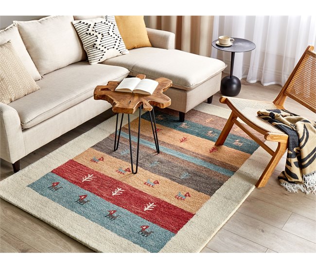 Beliani Pelos curtos SARILAR 140x200 Multicor