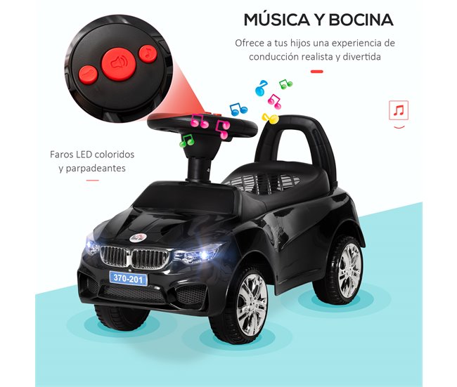 Carro Andador PP e Metal HOMCOM Preto