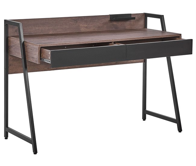 Beliani Secretária HARPER 120x48 Castanho