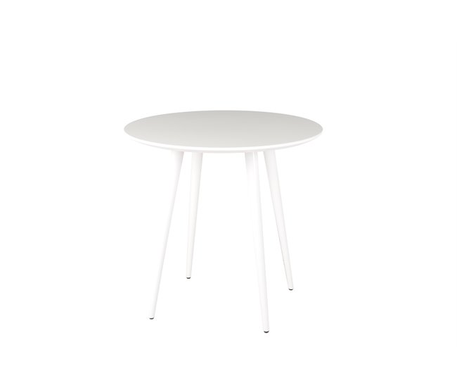 Mesa de cozinha ARO fixa MDF 80x80cm branca Branco