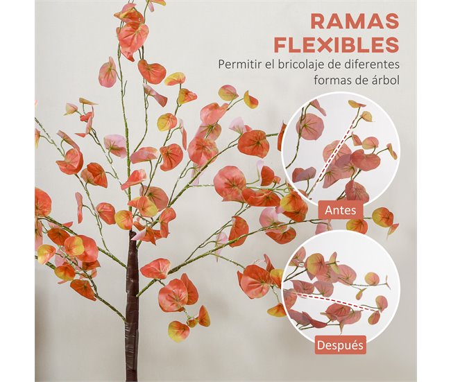 Árvore com Iluminaçãp PP HOMCOM, casa - decoração Laranja