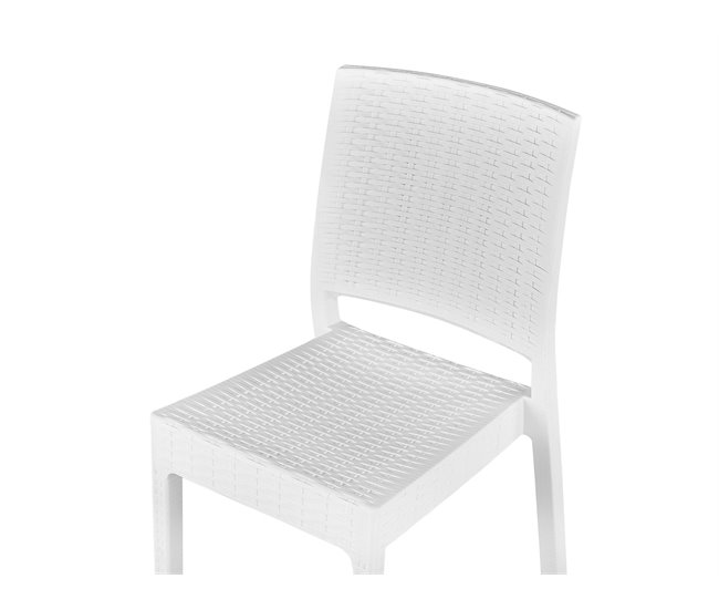 Beliani Cadeira de jardim FOSSANO Branco