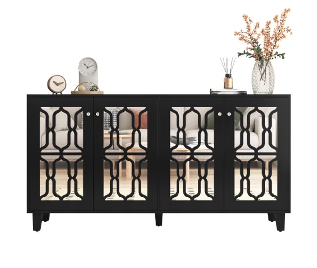 Aparador, cozinha, quatro portas, sala de estar, sala de jantar 160 Branco