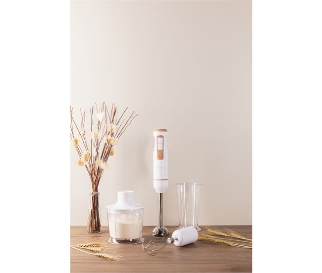 Batedeira de Mão Multifunções com Acessórios Naturally Branco