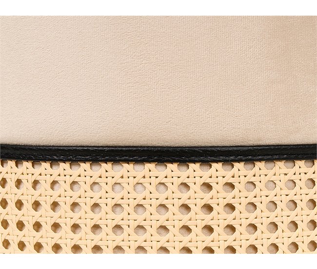 Beliani Pufe YANKTON Creme